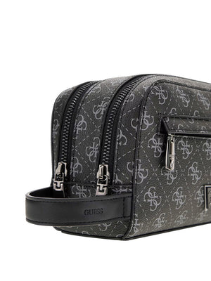 GUESS 2 USCITA Pochette Guess Milano 4G Logo - Nero
