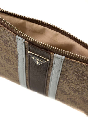 GUESS 2 USCITA Pochette Guess Noelle Ii Flat Pouch Brown
