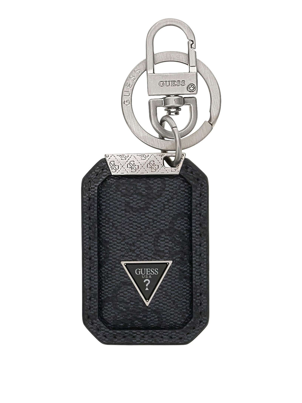 GUESS 2 USCITA Portachiavi Guess Plate Nero