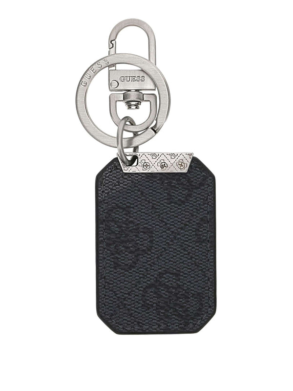 GUESS 2 USCITA Portachiavi Guess Plate Nero