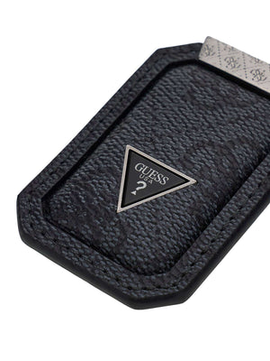 GUESS 2 USCITA Portachiavi Guess Plate Nero