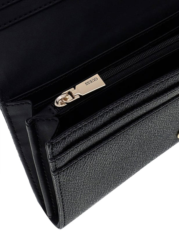 GUESS 2 USCITA Portafoglio Maxi Yvonne Guess - Nero