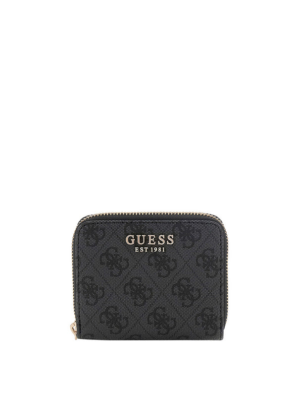 GUESS 2 USCITA Mini Portafoglio Guess Laurel Zip Around - Nero