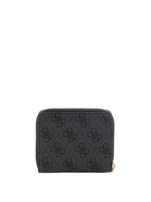 GUESS 2 USCITA Mini Portafoglio Guess Laurel Zip Around - Nero