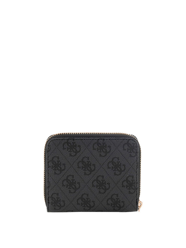 GUESS 2 USCITA Mini Portafoglio Guess Laurel Zip Around - Nero