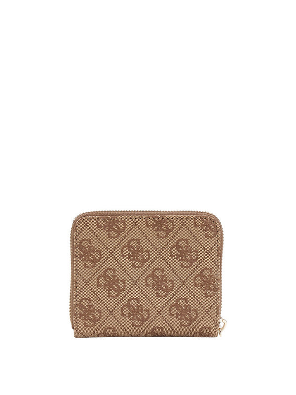 GUESS 2 USCITA Portafoglio Mini Guess Con Logo Laurel 4G - Beige
