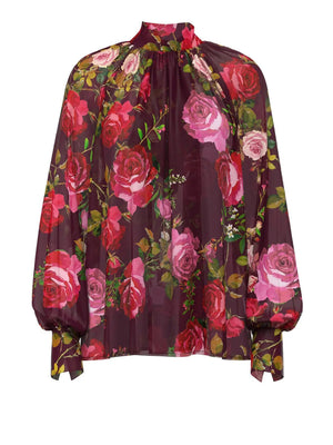 Guess Blusa Ls Audrine Bow Guess - Tapestry Pink Bouque