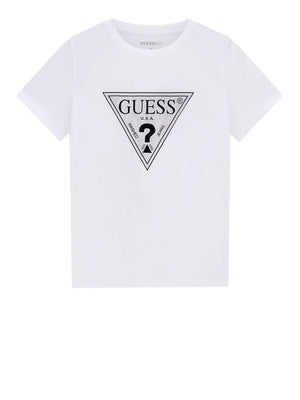 GUESS 2 USCITA Guess T-Shirt Ss Cn Crystals Triangle Tee - Bianco