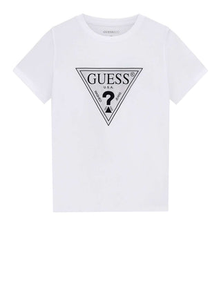 GUESS 2 USCITA Guess T-Shirt Ss Cn Crystals Triangle Tee - Bianco