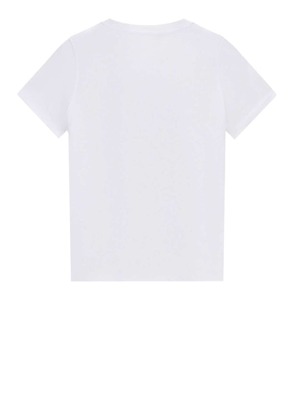 GUESS 2 USCITA Guess T-Shirt Ss Cn Crystals Triangle Tee - Bianco