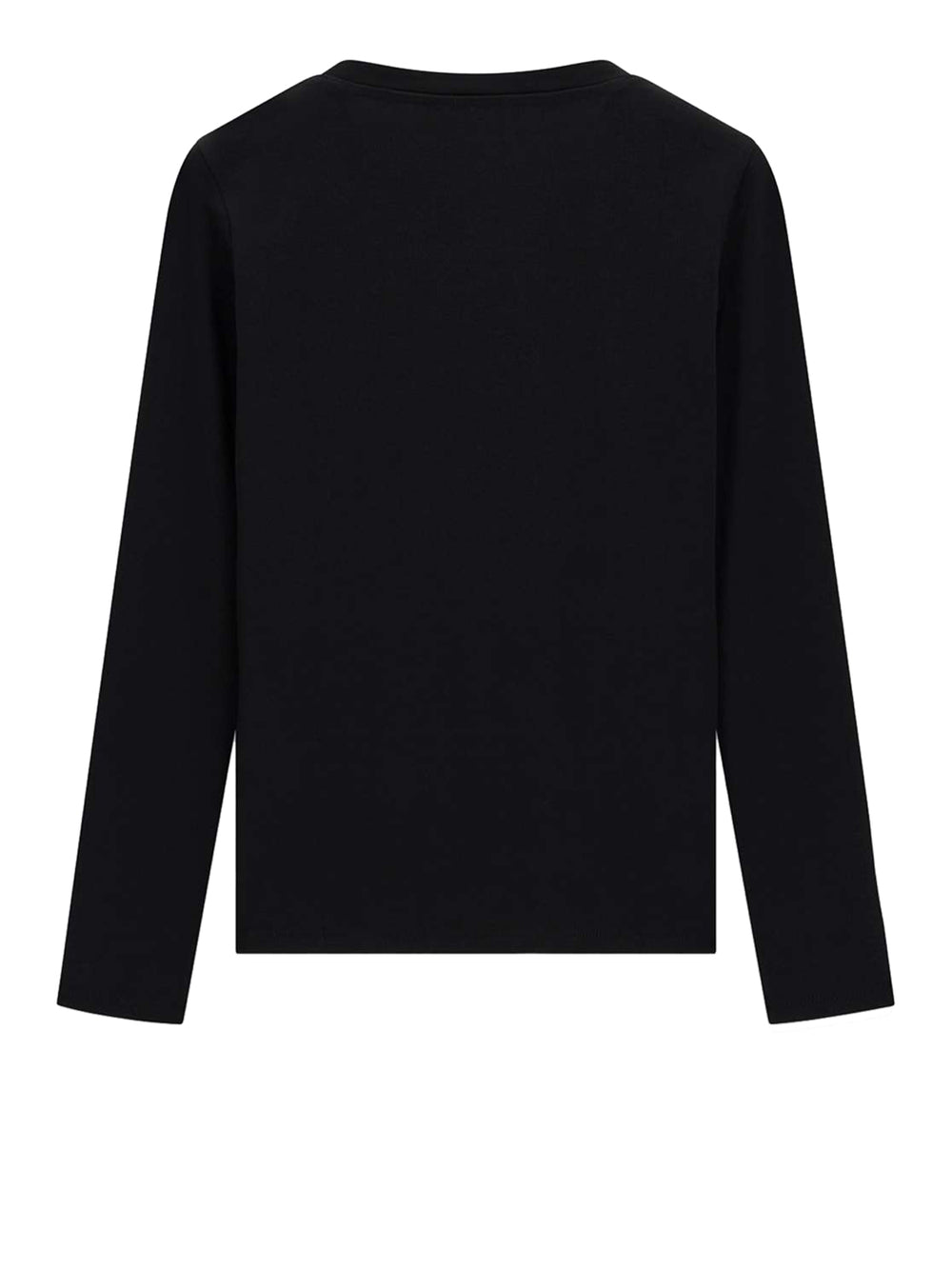GUESS 2 USCITA T-Shirt Guess Ls Cn 4G Round Crystals Logo - Nero