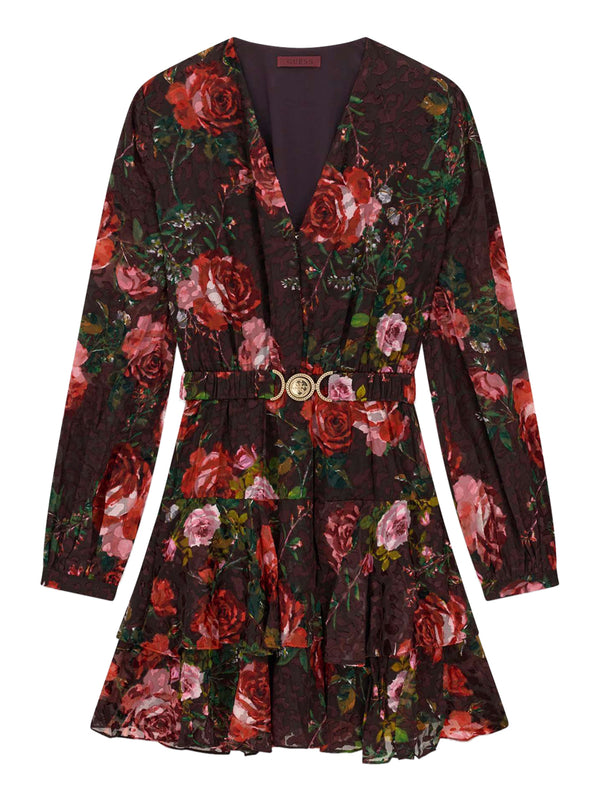 GUESS 2 USCITA Abito Guess Clarisse Belted Flare - Multicolore
