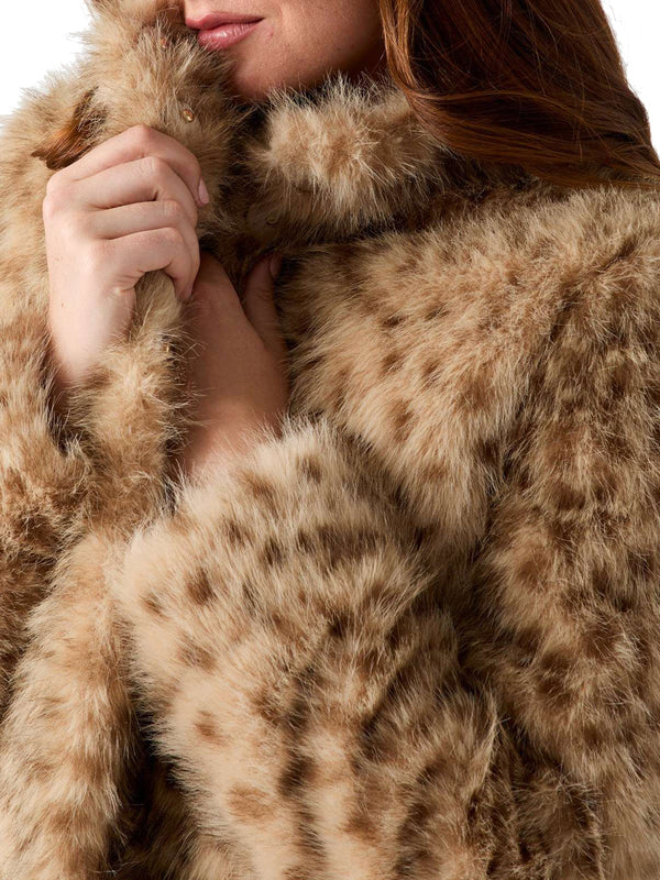 Guess Giacca New Luna Faux Animalier