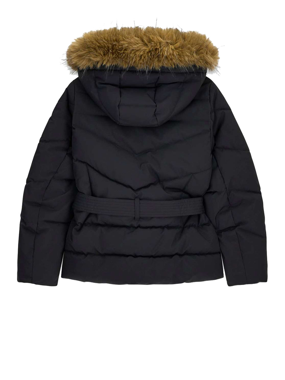 GUESS 2 USCITA Guess Giubbotto New Fatema Short Belted Puffer Nero
