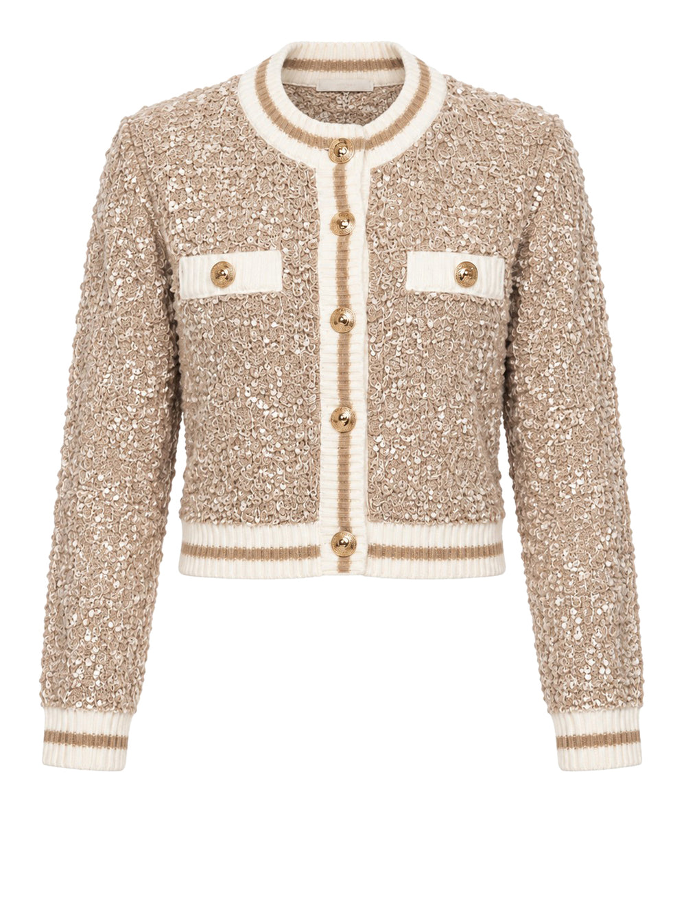 GUESS 2 USCITA Cardigan Guess Ls Cn Aomori Cardi Swtr - Mocassin