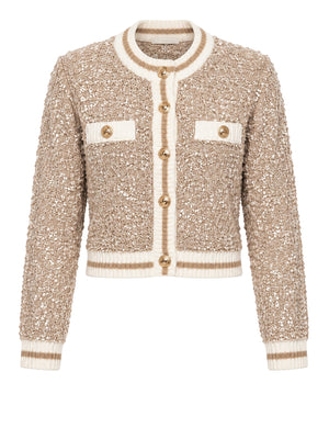 GUESS 2 USCITA Cardigan Guess Ls Cn Aomori Cardi Swtr - Mocassin