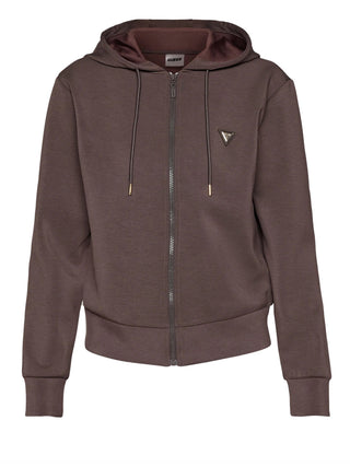 GUESS ATHLEISURE 1 USCITA Felpa Zip Guess Olympe - Coffee