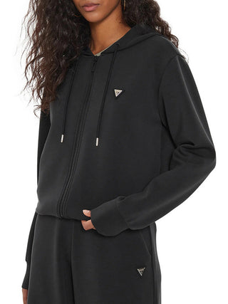 GUESS ATHLEISURE 1 USCITA Felpa Guess Olympe Full Zip - Nero
