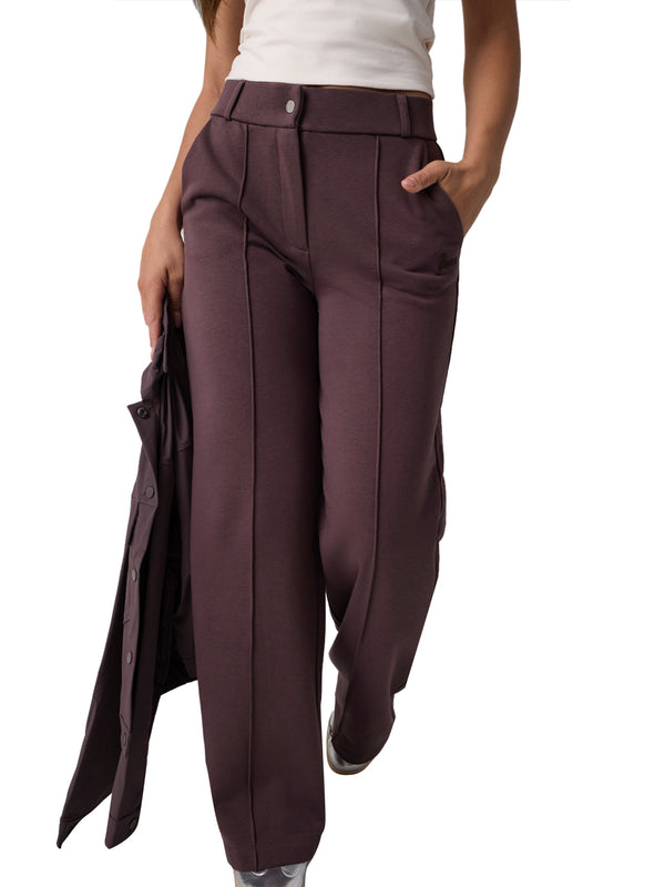 GUESS ATHLEISURE 1 USCITA Pantalone Guess Dione Wide Leg Cherry Brown