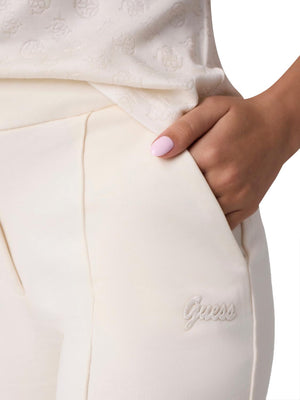 GUESS ATHLEISURE 1 USCITA Pantalone Guess Dione Wide Leg Bianco
