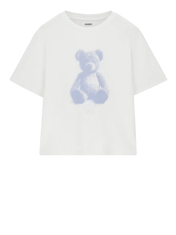GUESS ATHLEISURE 1 USCITA T-Shirt Guess Bear - Bianco