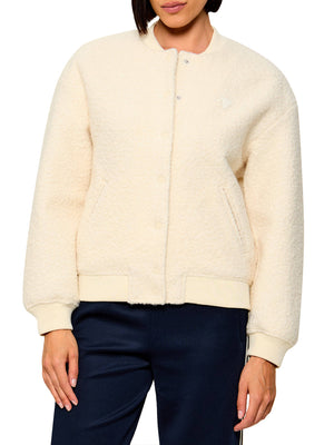 GUESS ATHLEISURE 1 USCITA Bomber Guess Azha Sherpa - Beige