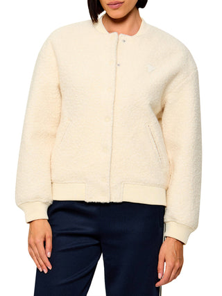 GUESS ATHLEISURE 1 USCITA Bomber Guess Azha Sherpa - Beige