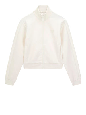 GUESS ATHLEISURE 1 USCITA Felpa Zip Guess Calista 4G All Over - Avorio