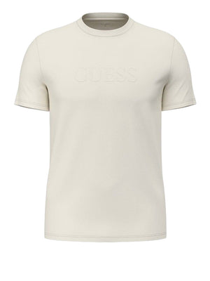 GUESS ATHLEISURE 1 USCITA T-Shirt Guess Con Logo Ricamato - Bianco