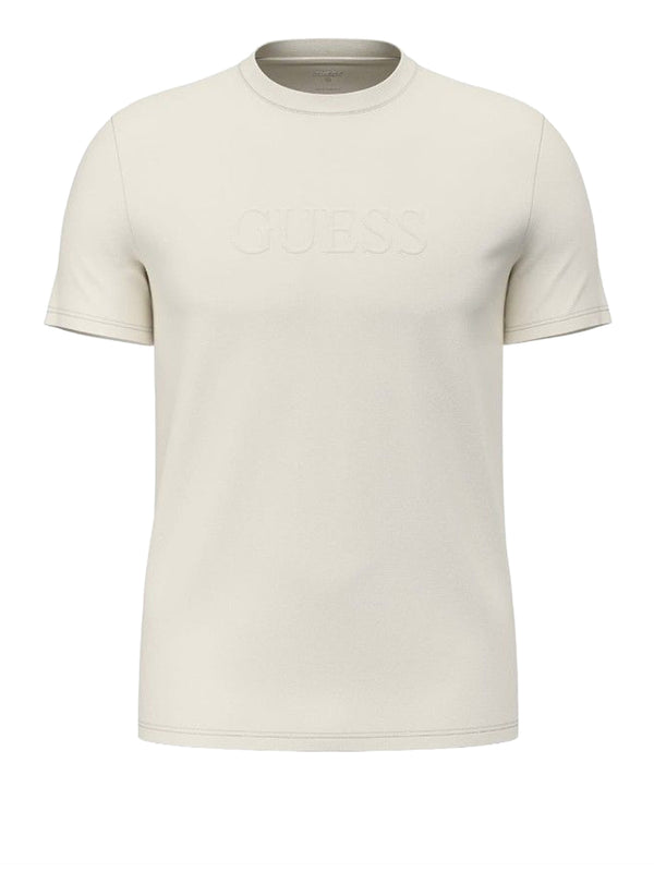 GUESS ATHLEISURE 1 USCITA T-Shirt Guess Con Logo Ricamato - Bianco
