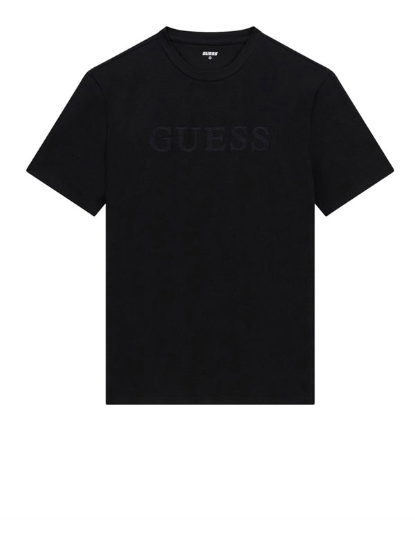 GUESS ATHLEISURE 1 USCITA T-Shirt Guess Con Logo Ricamato - Nero