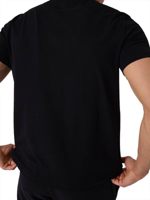 GUESS ATHLEISURE 1 USCITA T-Shirt Guess Con Logo Ricamato - Nero