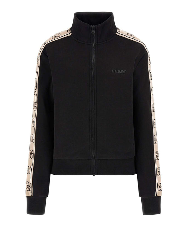 GUESS ATHLEISURE 2 USCITA Felpa Guess Britney Full Zip Sweatshirt Nero