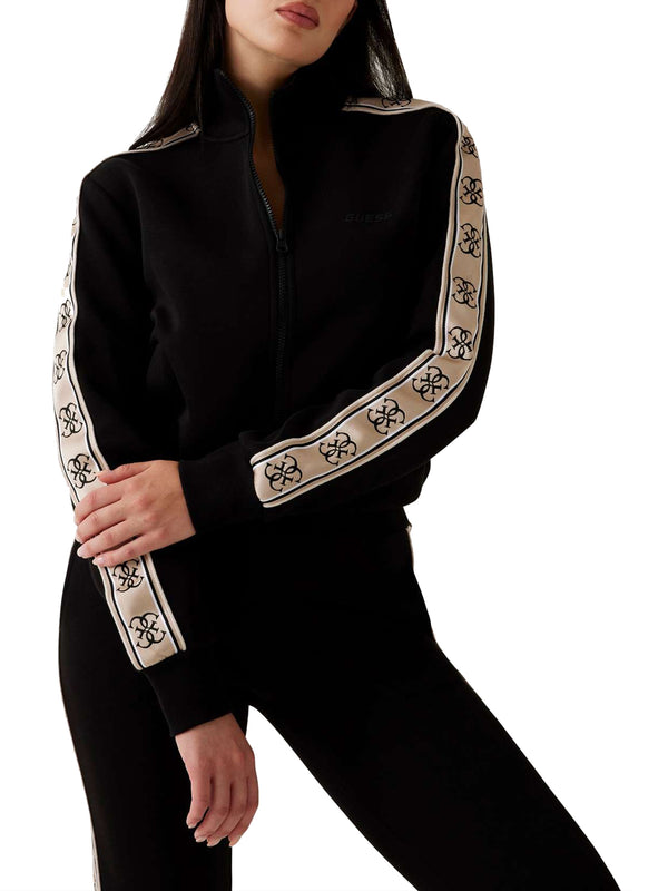 GUESS ATHLEISURE 2 USCITA Felpa Guess Britney Full Zip Sweatshirt Nero