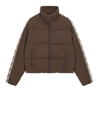GUESS ATHLEISURE 2 USCITA Giacca Guess New Jean Puffer - Dark Coffee