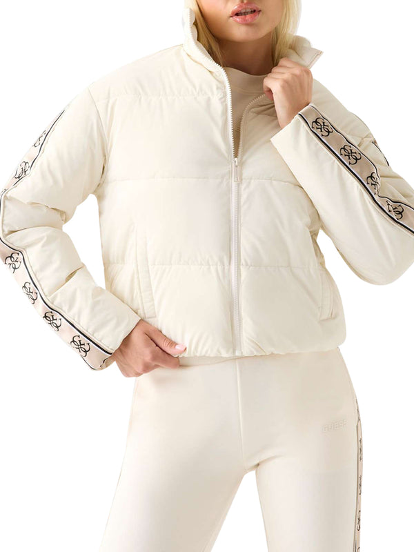 GUESS ATHLEISURE 2 USCITA Giacca Guess New Jean Puffer - Avorio