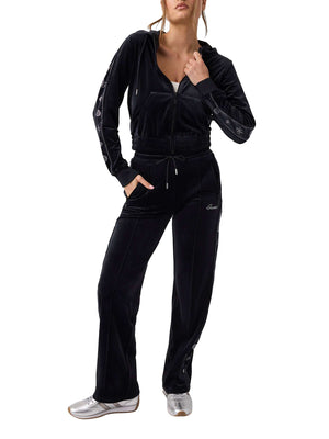 GUESS ATHLEISURE 2 USCITA Felpa Guess Amalia Full Zip Hoodie Sweatsh - Nero