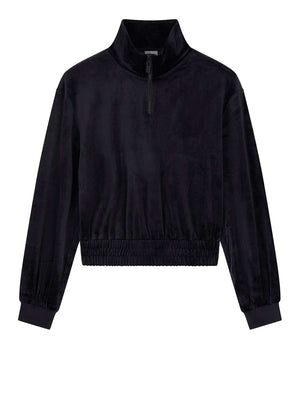 GUESS ATHLEISURE 2 USCITA Felpa Guess Amalia Half Zip High Neck - Nero