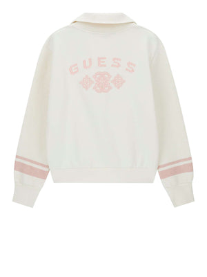 GUESS ATHLEISURE 2 USCITA Felpa Guess Fabrizia Half-Zip - Bianco