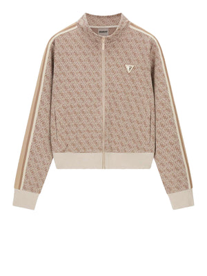 Guess Felpa Guess 4G Allover Jacquard Beige