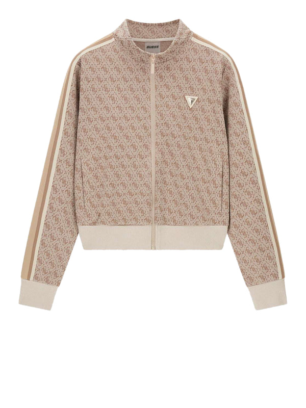 Guess Felpa Guess 4G Allover Jacquard Beige