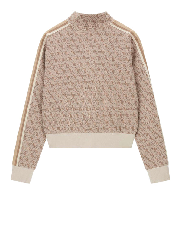 Guess Felpa Guess 4G Allover Jacquard Beige