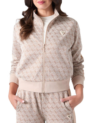 Guess Felpa Guess 4G Allover Jacquard Beige