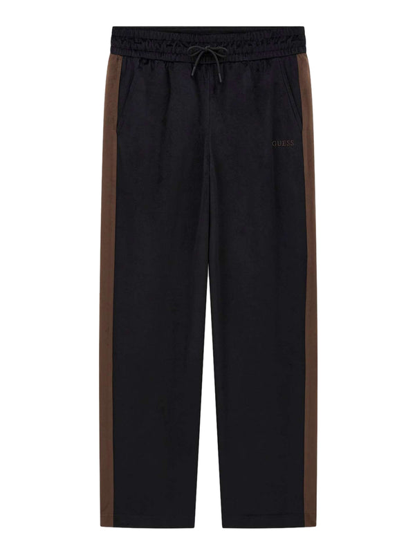 GUESS ATHLEISURE 2 USCITA Pantalone Milton Logo Frontale Nero