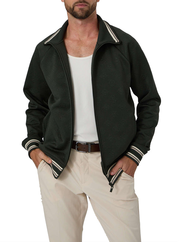 GUESS ATHLEISURE 2 USCITA Felpa Guess Wallace Verde Scuro