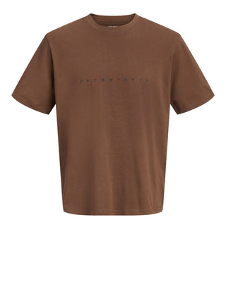 JACK&JONES ESSENTIALS Jack&Jones T-Shirt Logo Frontale Marrone