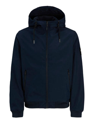 Jack&Jones Giacca Softshell con Cappuccio Jack & Jones - Blu Navy