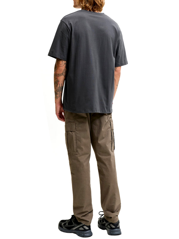 JACK&JONES ESSENTIALS T-Shirt Jack&Jones Tinta Unita Grigio