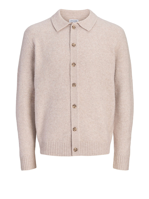 JACK&JONES ESSENTIALS Camicia Casual Jack&Jones Knit - Grigio Chiaro