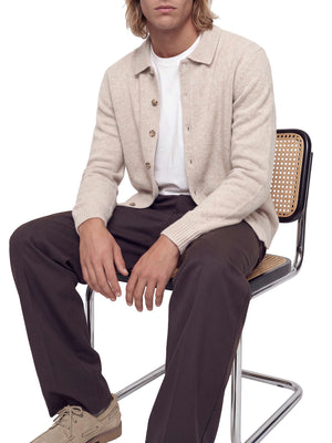 JACK&JONES ESSENTIALS Camicia Casual Jack&Jones Knit - Grigio Chiaro